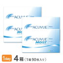 ワンデーアキュビュー モイスト90枚パック　4箱セット 使い捨てコンタクトレンズ 1日終日装用タイプ（90枚入）/ジョンソン&ジョンソン /ワンデー / アキュビュー / モイスト / 1day / クリア / ソフト