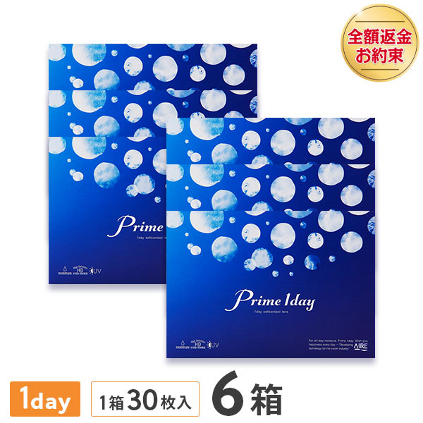 【送料無料】プライムワンデー 6箱　1日終日装用タイプ（30枚入）株式会社アイレ