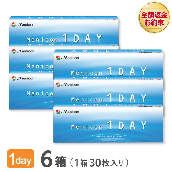 メニコンワンデー 6箱セット 【送料無料】1日使い捨て コンタクトレンズ