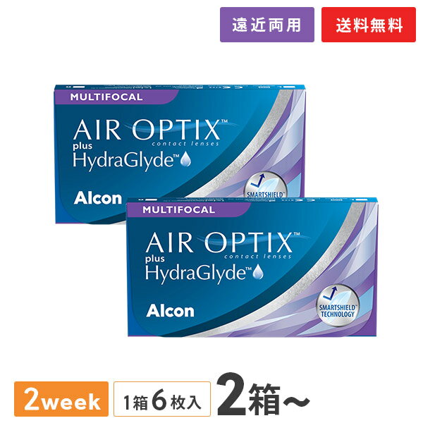 【送料無料 / 2〜8箱】エアオプティクス プラス ハイドラグライド マルチフォーカル 2週間タイプ（アルコン alcon コンタクト コンタクトレンズ 6枚 2week 2週間 エア オプティクス AIR OPTIX plus HydraGlyde Astigmatism Multifocal）