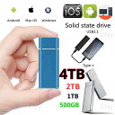 SSD 1TB 外付 ポータブルSSD 2TB-64Gアップグレード高速タイプ 外付けハードディス USB-A/USB-C両対応 500GB 超薄型ポータブル ...