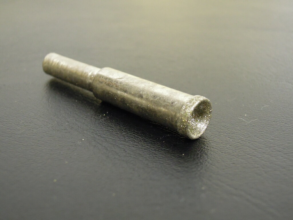 〇メール便無料 カップ型　直径8mm　6mm軸　　ダイヤモンドビット　ストーンブレスレット制作、丸い形に整える事が出来る