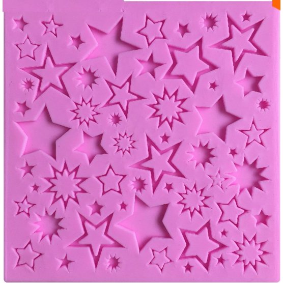 〇メール便無料 シリコンモールド　デコパーツ製作モールド　星