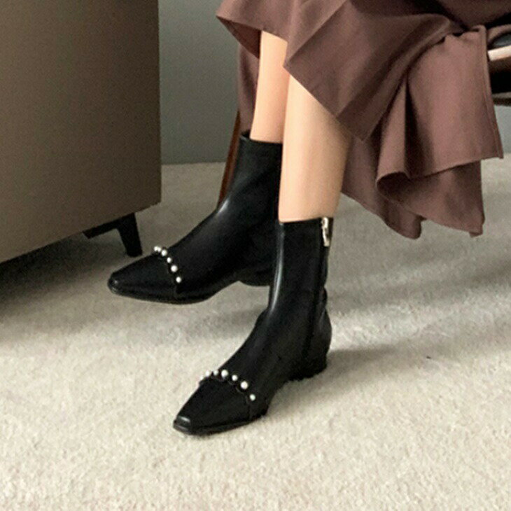 ツウービシューヒール 本革ショートブーツ レディースブーツ マーティンブーツ 韓国ファッション 韓国..
