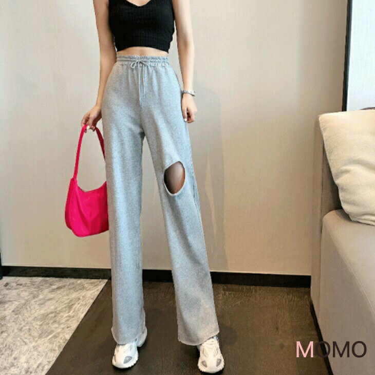 樂天商城 - ワイドレッグスウエットパンツ ワイドパンツ ハイウエストパンツ ユーズド風 大人カジュアルコーデ 大人ファッション 大人コーデ 大人韓国コーデ 韓国ファッション アラサーファッション アラサーコーデ ナチュラルコーデ アラフォーコーデ アラフォーコーデ