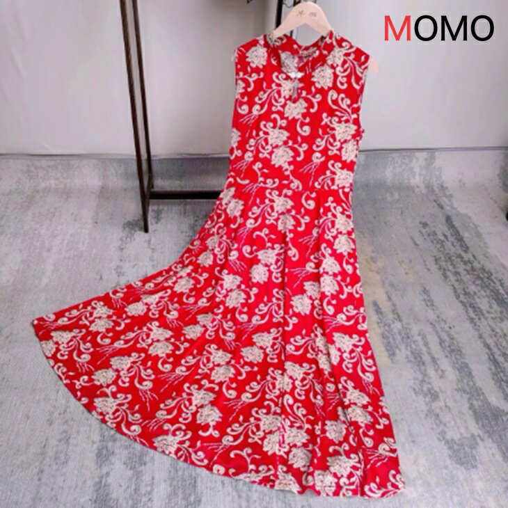 樂天商城 - フリル フレア 柄 ノースリーブ ロング丈 ドレスワンピ キャバドレス パーティードレス ナイトドレス キャバワンピ パーティーワンピ 上品 レディース 結婚式 二次会 パーティー OL ins 韓国 デート