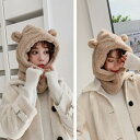 頭すっぽりマフラー風帽子 あったか帽子 あったかマスク風 秋冬のイヤーウオーマー 被りもの 大人のショール 大人のマフラー 襟元のオシャレ 大人コーデ 大人ファッション ワンマイルコーデ ワンマイルファッション アラサー アラフォー