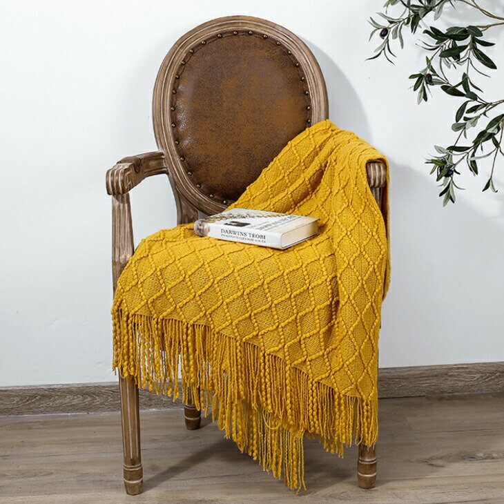 北欧調ブランケット ニットブランケット レトロ調 ホテル仕様 マルチクロス ベッドスクーマ スローケット ひざ掛け インテリアブランケット お昼寝用ブランケット 暑さ寒さにさっと 季節の変わり目 冷房対策 アラサー女子 ママins