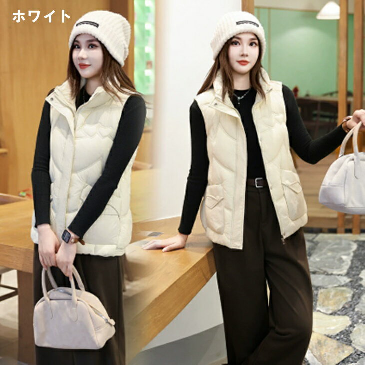 大きいサイズ レディースゴルフウエア 軽量ダウンベスト 温かゴルフベスト ゴルフ防寒着 ゴルフアウター カジュアルゴルフベスト ゴルフ女子 レディースゴルフ 大人ゴルフウエア 大きいサイズのレディースゴルフウエア オールシーズンゴルフウエア