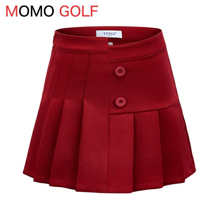 小さいサイズ ゴルフウエア レディース 無地シンプル スカート 子供用にも ゴルフショートスカート オールシーズン インナーパンツ付 ハイウエスト 速乾 通気性...