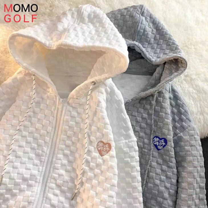 ゆったりサイズ レディース ゴルフウエア 長袖 フード付き パーカー オールシーズン 柔らか素材 カジュアルゴルフウエア 動きやすい 素材 季節を選ばない ゴルフ スエットパーカー フーディー パーカー普段着にも ゴルフにも 被らないインポートカジュアル ゴルフウエア