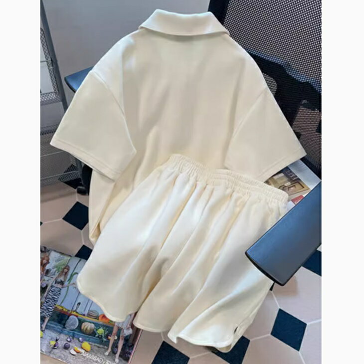 卸問屋直送 半袖シャツ ショートパンツ セットアップ ツーピース レディース ゴル...