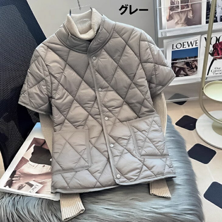 大きいサイズ レディース ゴルフウエア 半袖 ダウンベスト 動きやすい スリム ライト コットンベスト ジャンパー 裏起毛付き有 温か素材 モックネック 薄手 保温性 防寒防風 春秋冬 着心地重視 ゴルフ女子 大人ゴルフウエア 韓国 ゴルフ