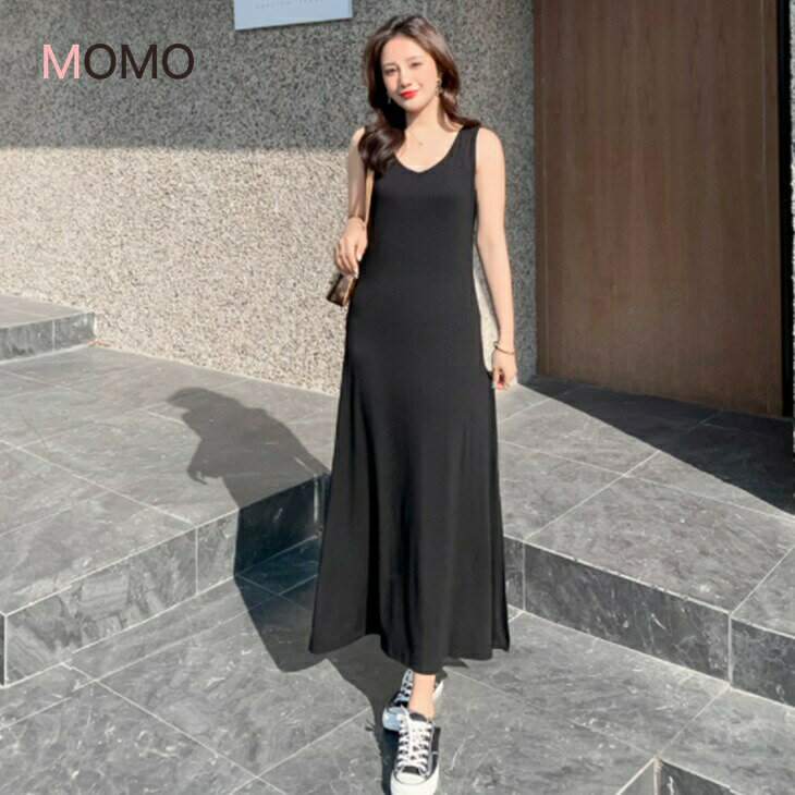 樂天商城 - ノースリーブワンピース サイドスリープワンピ ナチュラルワンピ さわやかワンピ 清楚ワンピ シンプルワンピ 大人カジュアル 大人ファッション 大人コーデ アラサーファッション アラサーコーデ アラフォーコーデ アラフィフコーデ 大人韓国コーデ ins