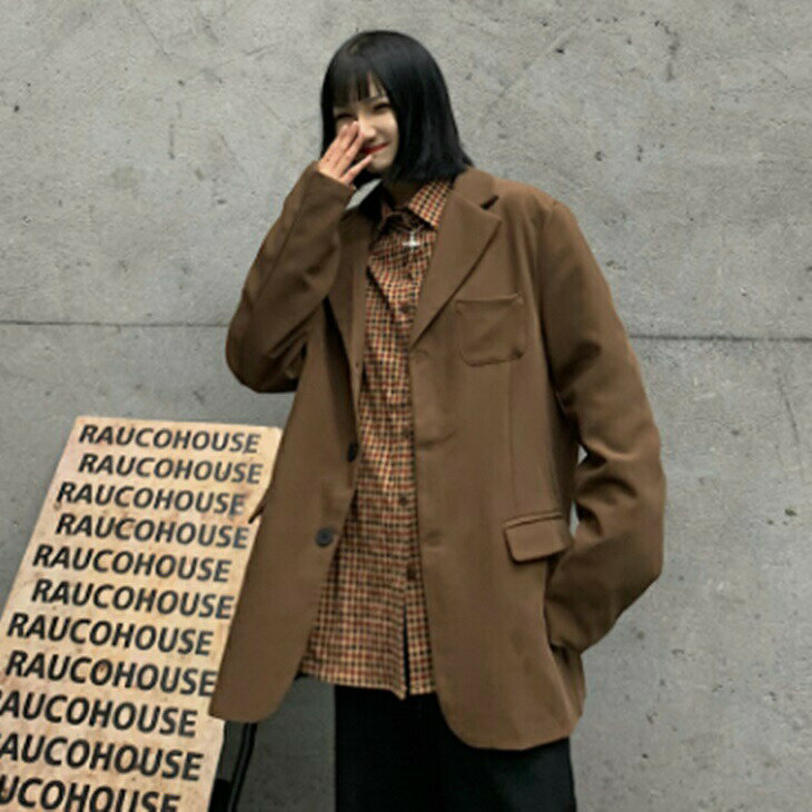 Other Jackets Jumpers - ルーズジャケット ユニセックス オーバージャケット 秋冬 大き目ジャケット カッコイイ きれいめ 華やかおしゃれ 大人セクシー 大人可愛い アラサーコーデ 大人コーデ アラサーファッション 楽天お買い物部