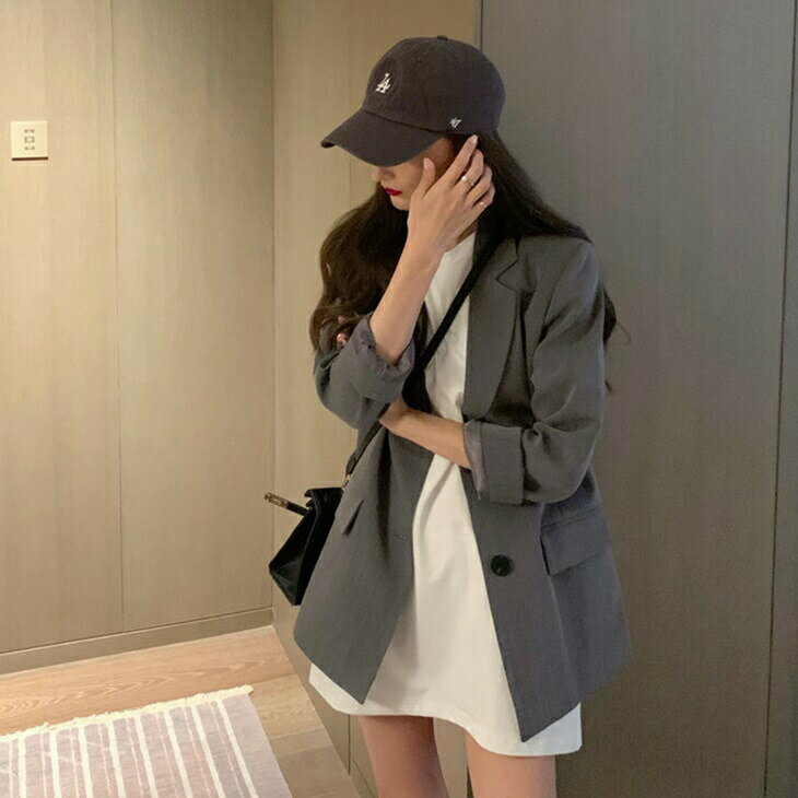 樂天商城 - テーラードジャケット アウター 秋アウター レディース 羽織 上着 ロング丈 ショート丈 ストレッチ素材 カーディガン感覚 シンプル 無地 柄 万能 大人 スーツ ライトアウタージャケットコート シンプル