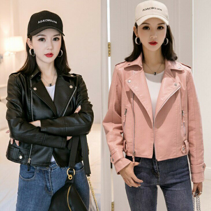 ライダースジャケット レザー調 スリムアウター 秋アウター レディース 羽織 上着 おしゃれジャケット ショート丈 レザー調素材 ライダース感覚 シンプル 無地 柄 万能 大人 カジュアル ライトアウタージャケットコート シンプル