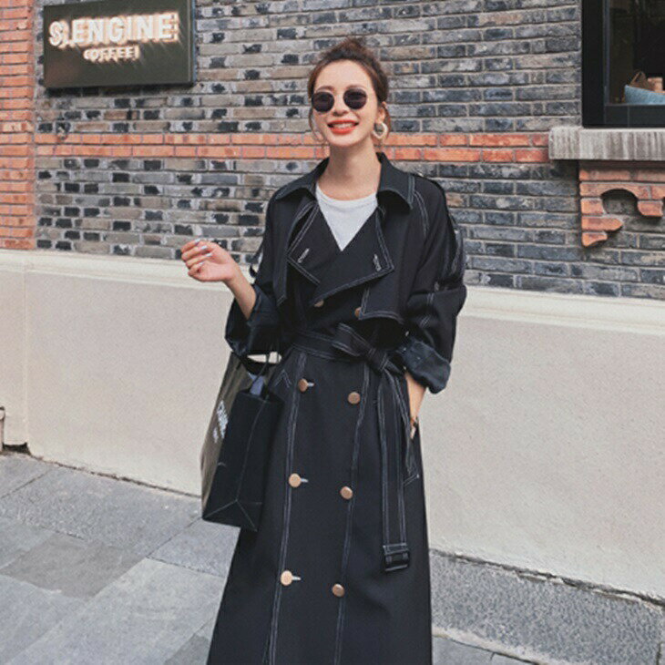 樂天商城 - 大人のルーズコート 被らないコート 秋冬ミドル丈コート シンプル あったかアウター 大人コート 大人ファッション 大人コーデ 気軽なアウター ワンマイルコーデ アラサーファッション アラサーコーデ ママファッション ママコーデ 韓国ファッション