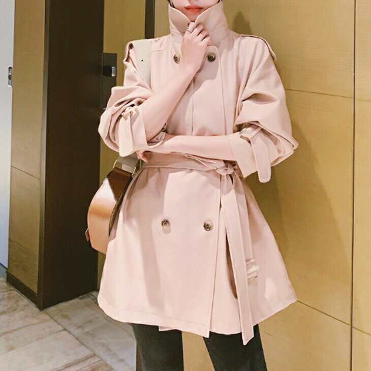 樂天商城 - ショートコート ラフコート 被らないコート 秋冬ミドル丈コート シンプル 温かアウター 大人コート 大人ファッション 大人コーデ 気軽なアウター ワンマイルコーデ アラサーファッション アラサーコーデ ママファッション ママコーデ 韓国ファッション