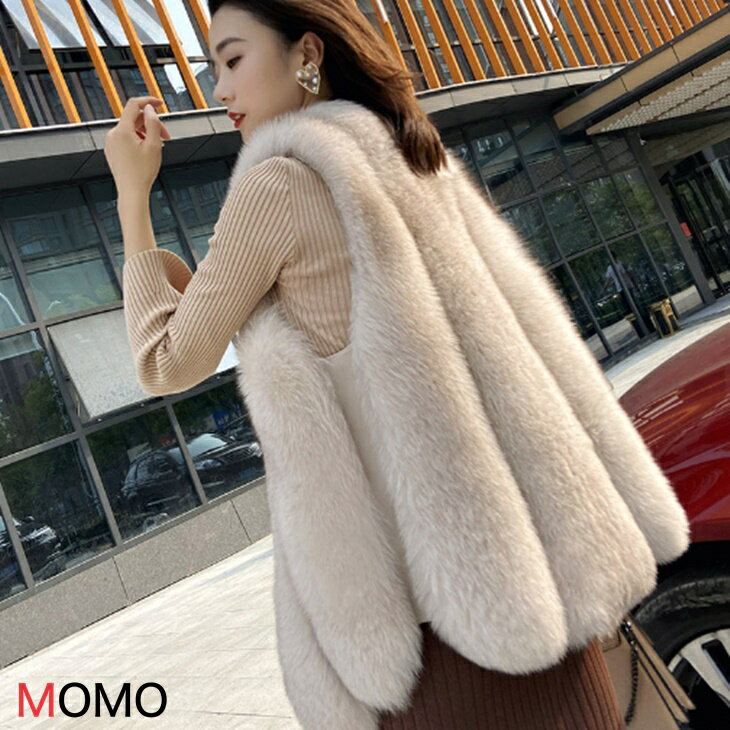 樂天商城 - フェイクファーベスト 秋冬ショートアウター ミドル丈 温かコート フェイクコート 秋冬アウター 大人コーデ大人カジュアル 大人ファッション 大人韓国コーデ アラサーコーデ アラフォーコーデ ワンマイルコーデ 韓国ファッション 韓国ins