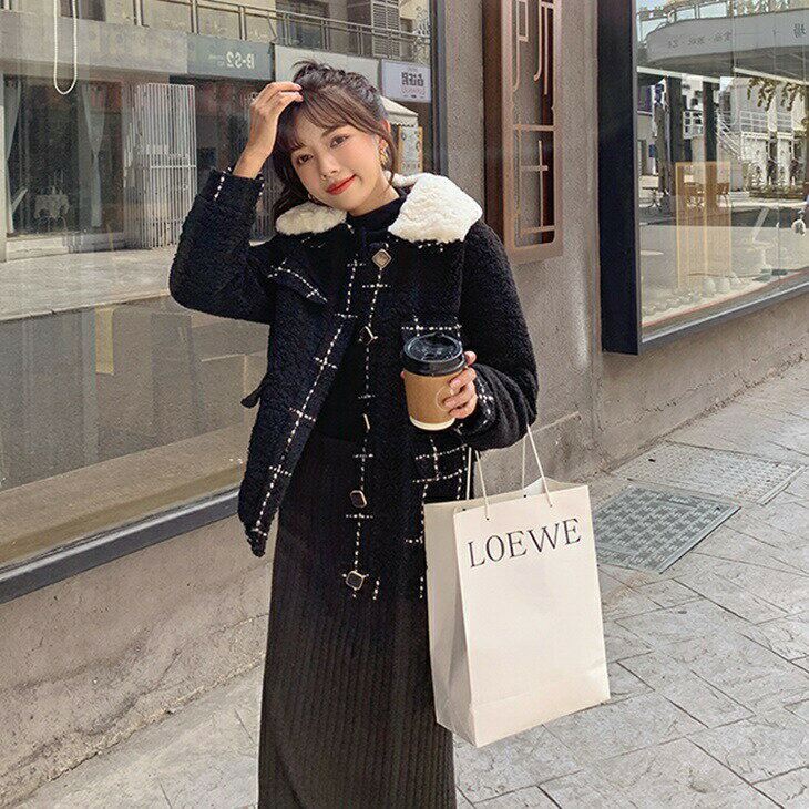 樂天商城 - ラムウールルーズジャケットコート秋冬コート ミドルジャケット 大人コーデ 大人カジュアル 大人ファッション アラフォーコーデ アラサーファッション アラサーコーデ アラフォーファッション ママコーデ ママファッション 大人韓国コーデ 韓国ファッション