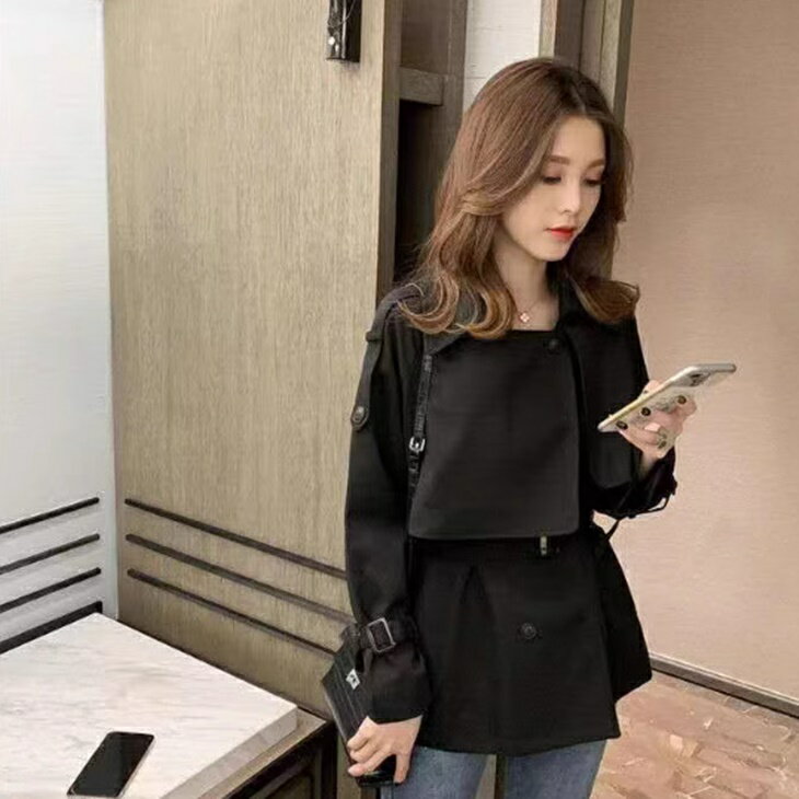 ショートトレンチコート レトロコート ジャケットコート レディースジャケットコート コートジャケット アウターコート アウター スタンドカラー 防寒 ミドル丈 あったか 大きめサイズ 小さいサイズ 着痩せ 秋冬 防寒 レディース アラサーファッション