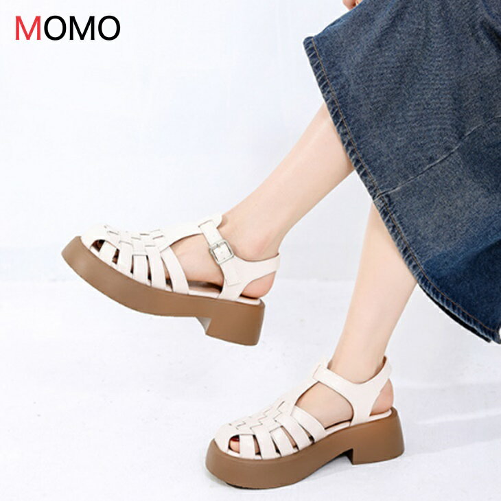 グルカサンダル ストラップサンダル レディース ローファー 厚底サンダル ヒール高5cm マニッシュシューズ コンフォートサンダル 歩き..