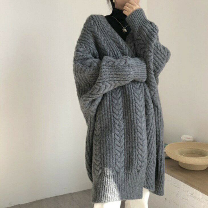 樂天商城 - ロングカーディガンセーター ニットカーディガン 秋冬ニット 大人ニット 大人カジュアル 大人コーデ アラサーファッション アラサーコーデ アラフォーコーデ アラフォーファッション ママコーデ 着回しコーデ ワンマイルコーデ 韓国コーデ 大人韓国コーデ