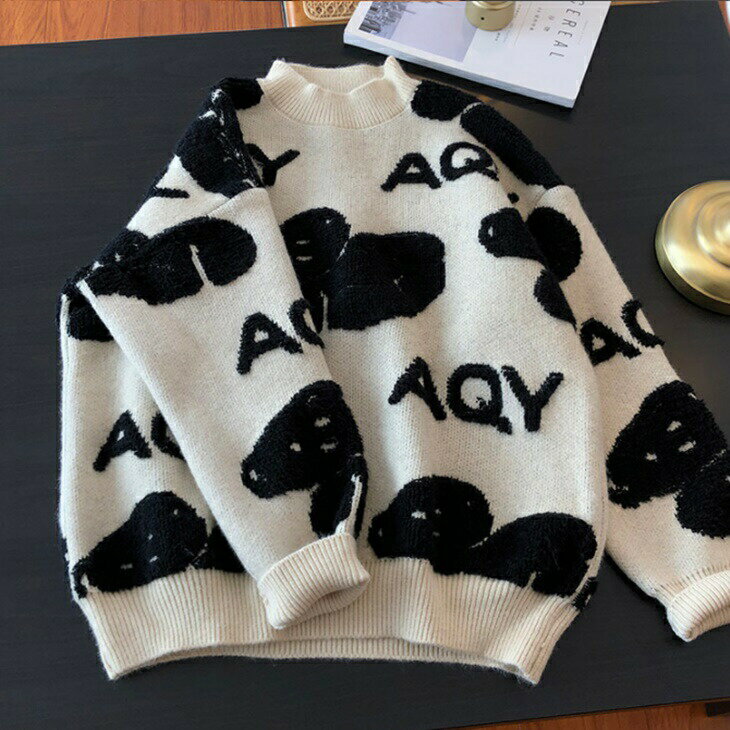 ルーズプルオーバーセーター ルーズニットセーター ざっくりセーターニット 大人カジュアル 大人ファッション 大人コーデ アラサーファッション アラサーコーデ アラフォーコーデ アラフォーファッション ママコーデ 韓国コーデ 大人韓国コーデ ins