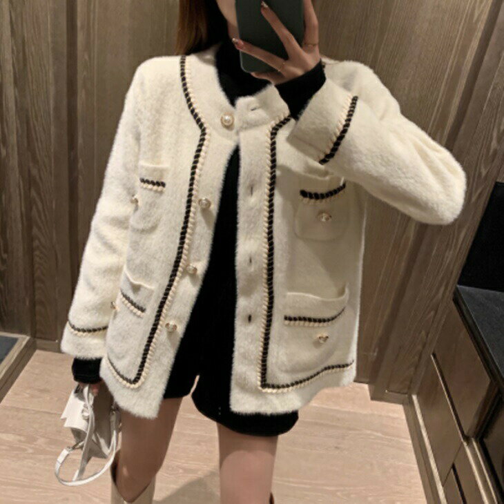 ウールジャケット ボアジャケット ショート丈 秋冬コート 大人ファッション 大人コーデ 大人カジュアル 大人ガーリー 大人韓国コーデ アラサーファッション アラサーコーデ ママコーデ アラフォーコーデ アラフォー風 ナチュラルコーデ ins