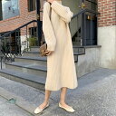 ロングハイネックニットワンピース オーバーセーター セーターワンピ ざっくり羽織るニット 大人ワンピ 大人ファッション 大人コーデ 大人カジュアル 大人韓国コーデ アラサーファッション アラサーコーデ ママコーデ アラフォーコーデ シンプルコーデ ins(4)