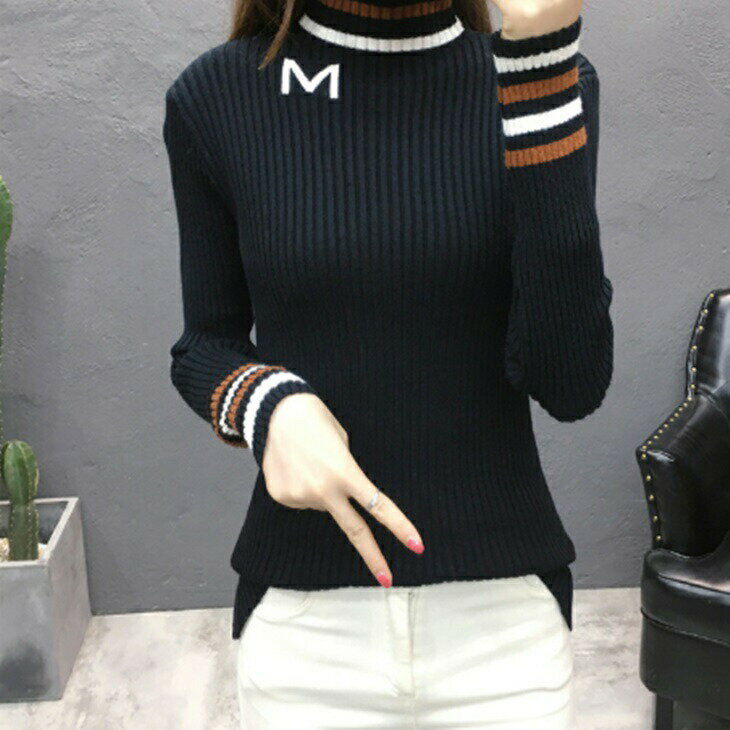 樂天商城 - シンプルニット ハイネックニット ニットセーター レディースニット ホワイト ブラック、カーキ シンプル お洒落ハイネックニットト きれいめ 大人 秋 冬 韓国ファッション 韓国コーデ ベーシックジャンパー レトロ調 アラサーファッション