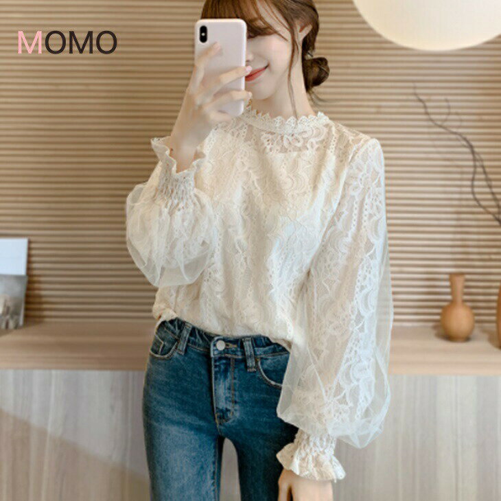 樂天商城 - ランタンスリープレースボトミングシャツ カジュアルフェアリーシャツブラウス 綺麗シャツ 着回し自在シャツ 大人ファッション 大人コーデ 大人カジュアル 大人韓国コーデ アラサーファッション アラサーコーデ ママコーデ 綺麗めコーデ シンプルコーデ ins