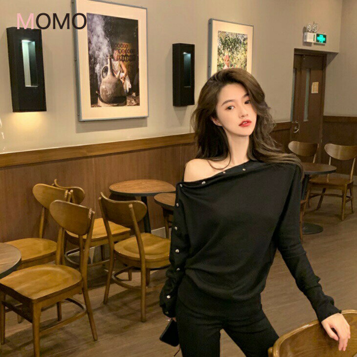 樂天商城 - オフショルダーシャツブラウス ワンショルダーシャツブラウス 普段着シャツ シンプルシャツ 大人ファッション 大人コーデ 大人カジュアル 大人韓国コーデ アラサーファッション アラサーコーデ ママコーデ 綺麗めコーデ シンプルコーデ シンプルライフコーデ