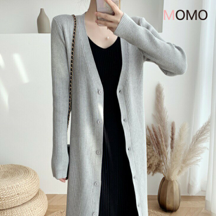 樂天商城 - ミドル丈ニットカーディガンジャケット 大人綺麗ニット カジュアルセーター 大人ファッション 大人コーデ 大人カジュアル 大人韓国コーデ アラサーファッション アラサーコーデ ママコーデ 綺麗めコーデ シンプルコーデ シンプルライフコーデ ins