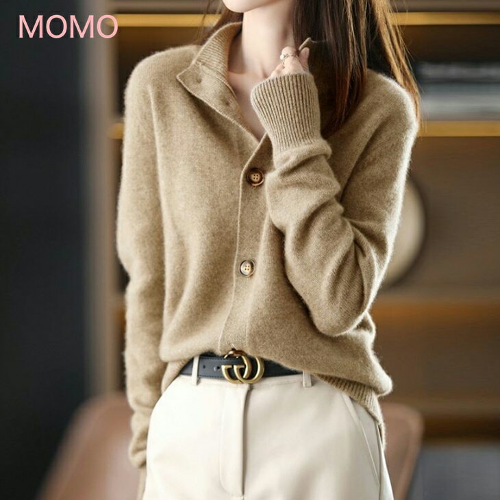 樂天商城 - カーディガン ニットウールセータ 柔らかタッチ ニットセーター シンプルコーデ 大人カジュアルコーデ アラサーちゃんコーデ アラサーコーデ ワンマイルコーデ 韓国 ファッション 大人コーデ ins