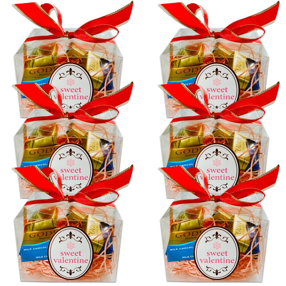 プチギフト ゴディバ・ナポリタンズ ソリッドチョコレートギフト 4種詰合せ x6個セット　GODIVA 【ミルクチョコ/ダークチョコ/ヘーゼルナッツ/ピスタチオ/バレンタイン/義理チョコ/贈り物/プレゼント/輸入/個包装】のサムネイル
