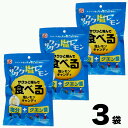 サクサク食べる 塩レモンキャンディ 80g入x3袋セット 松屋製菓(熱中症 塩分補給 業務用 塩飴 熱中症 予防)