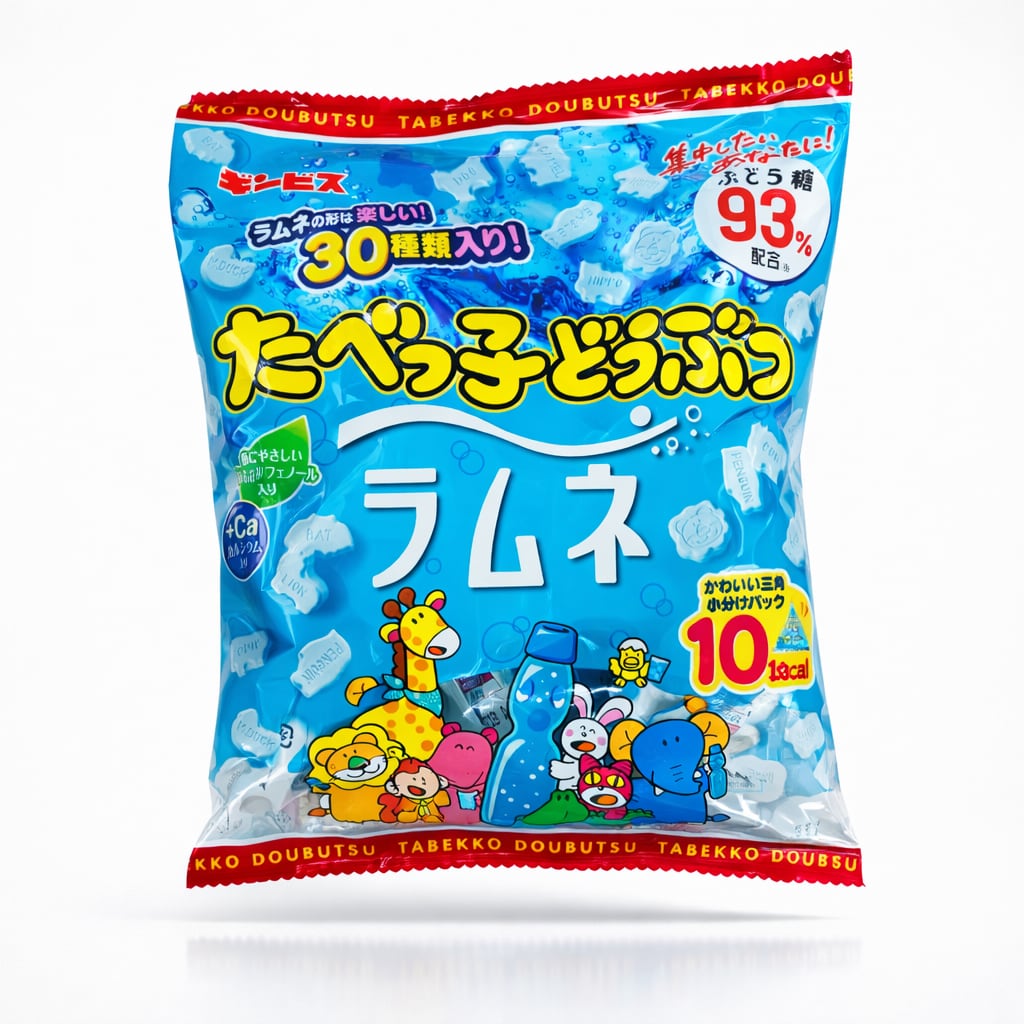 乐天商城 - まとめ買い たべっ子どうぶつラムネ 80gx12袋 個包装 ぶどう糖配合 おやつ タブレット 動物 テトラ ギンビス