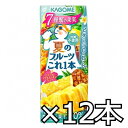 カゴメ 夏のフルーツこれ一本 パイン&シトラスレモンブレンド 200ml x 12本 (4901306300596h)(4)