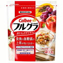 機能性表示食品のフルグラ。 イソマルトデキストリン（食物繊維）・鉄分・8種のビタミン入り。 イソマルトデキストリン（食物繊維）には食後に血糖値が上昇しやすい健常者において、食後の血糖値の上昇をおだやかにする機能があることが報告されています。 【内容量】400g【入数】8コ 【2022/09/05発売】