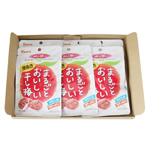 (全国送料無料)カンロ まるごとおいしい干し梅 19g 6コ入り メール便 (4901351054642m)