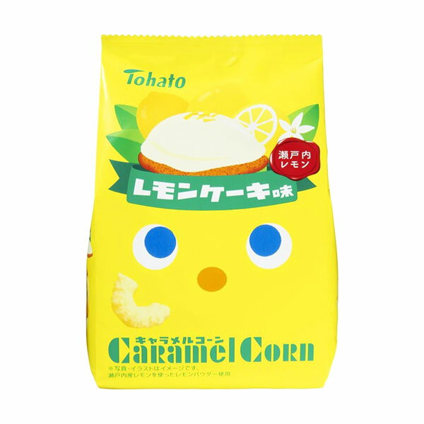 東ハト キャラメルコーンレモンケーキ味 65g 12コ入り 2024/05/06発売 (4901940115020)