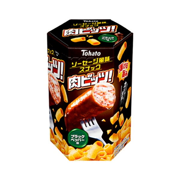 東ハト 肉ビッツ ブラックペッパー味 38g 12コ入り 2024/04/01発売 (4901940115075x2)