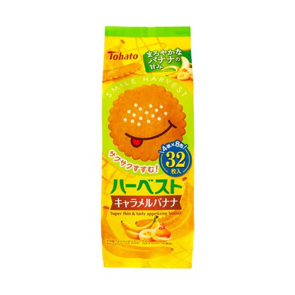 東ハト ハーベストキャラメルバナナ 32枚 12コ入り 2024/05/13発売 (4901940300501)