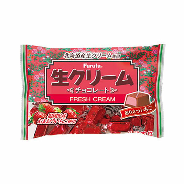 フルタ 生クリームチョコ 薫り立ついちご 46g 10コ入り 2023/09/11発売 (4902501018446)