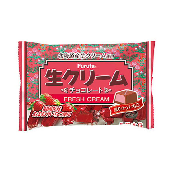 フルタ製菓 生クリームチョコ薫り立ついちご 144g（個装紙込み） 18コ入り 2024/04/01発売 (4902501057636)