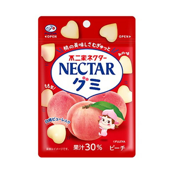 不二家 ネクターグミ（ピーチ） 48g 10コ入り 2024/08/27発売 (4902555126593)