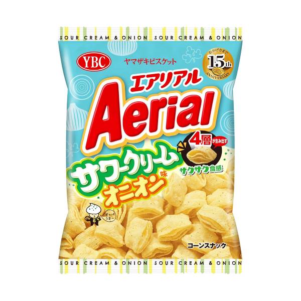 ヤマザキビスケット エアリアル サワークリームオニオン味 65g 12コ入り 2024/05/16発売 (4903015560292)