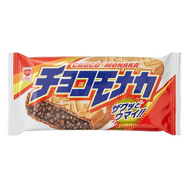 パキッと割ると広がるあま〜い香り。サクサク感にこだわったチョコモナカ。 【内容量】1枚【入数】20コ ※チョコ菓子は夏季の間はクール便利用をお勧めいたします。